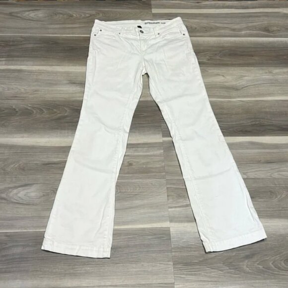 Gap long & lean white denim jeans size 8 - Picture 1 of 4